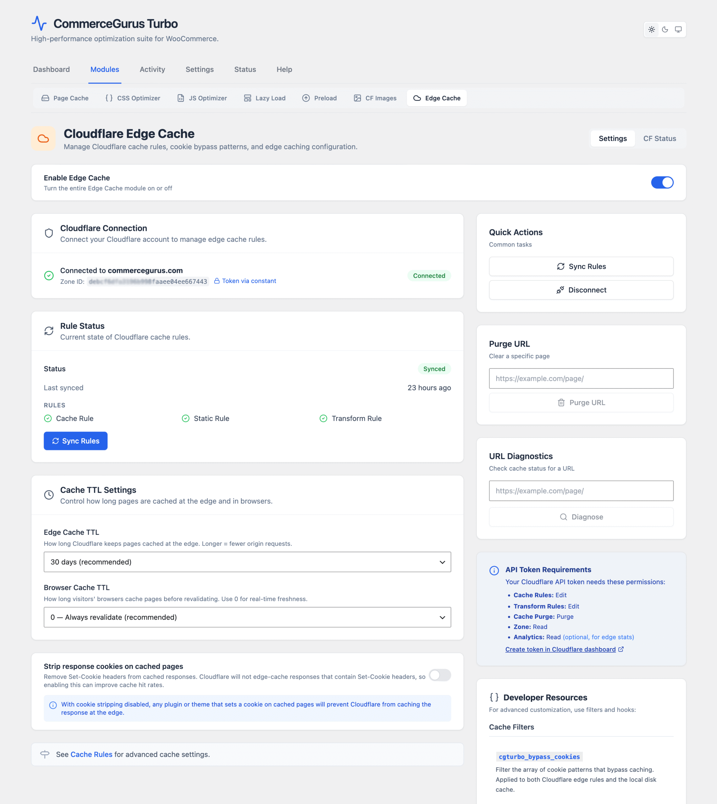 CommerceGurus Turbo: Cloudflare Edge Caching