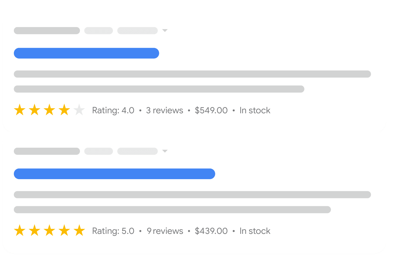 Rich results with Schema.org markup